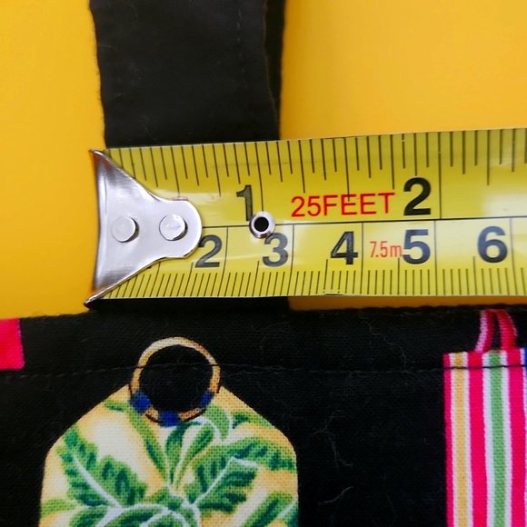 Adorable retro botique hand sewn lined & PADDED cloth purse/sactchel. - Picture 9 of 10